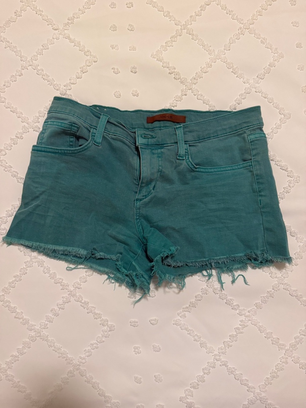 Joes jeans Teal Frayed Hem Women’s Denim Shorts